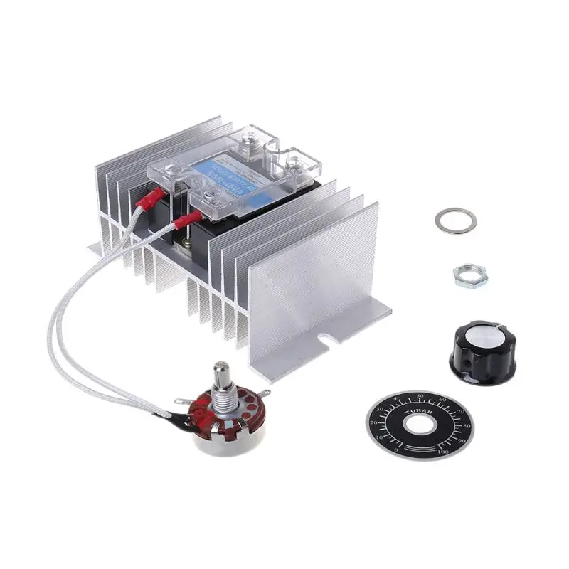 

8KW High Power SCR Voltage Regulator 0-220V Motor Speed / Temperature / Light Controller