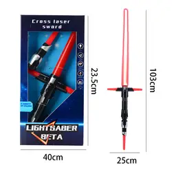 Kylo Ren Lightsaber музыки и Свет меч игрушки 100 см Действие игрушки для детей Darth Vader Lightsaber мечи света меч игрушки