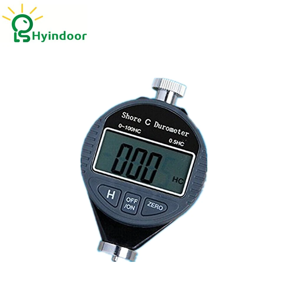 Digital Shore Tire Durometer C Rubber Plastic Hardness Tester Meter 0100HC,Blackin Hardness