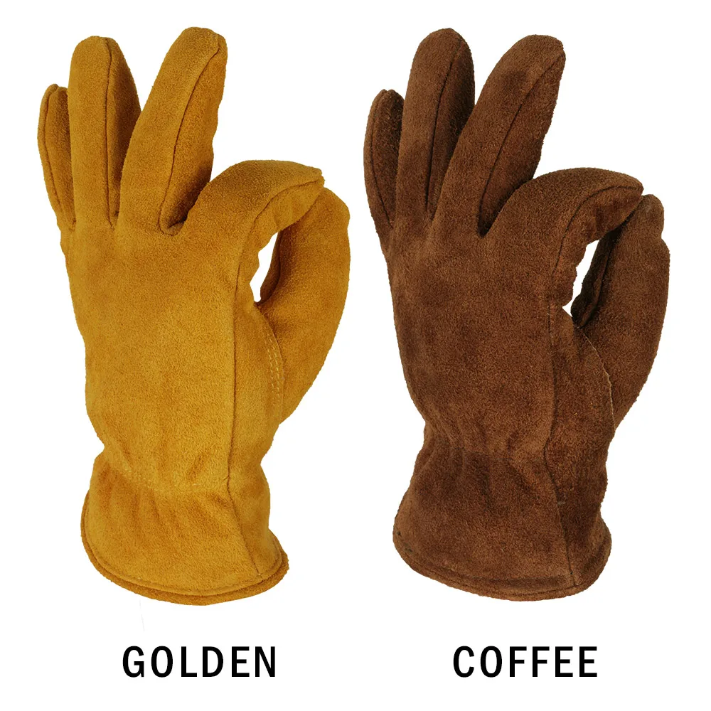 OZERO Men's Work Driver Gloves Cowhide Winter Warm Cashmere Windproof Security Protection Wear Safety Working Woman Gloves 2008 OZERO Men's Work Driver Gloves Cowhide Winter Warm Cashmere Windproof Security Protection Wear Safety Working Woman Gloves 2008