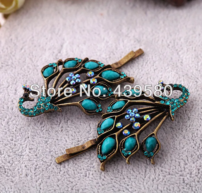 

Fashion Small Women Peacock Hairpin