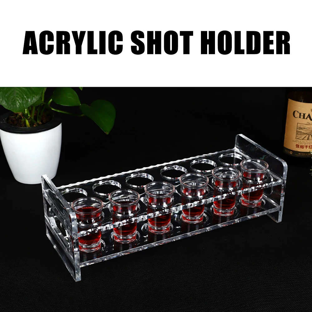 Buy 1Pcs Acrylic Shot Glass Holder Stylish Vintage