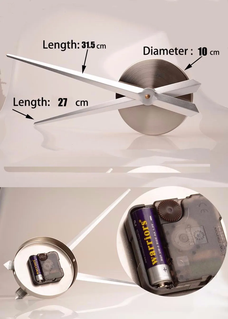 Muhsein Новые DIY стильные настенные часы 3D супер зеркало большого размера настенные стикеры Часы украшение для дома гостиная часы