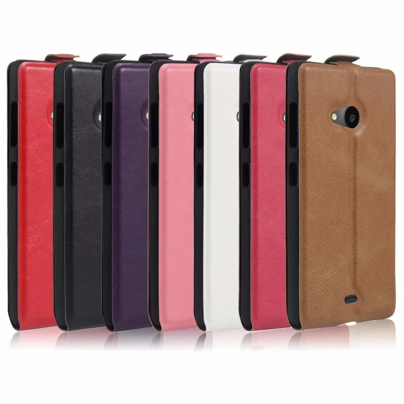 For Lumia 535 Case Luxury Wallet PU Leather Back Cover Case For Microsoft Nokia Lumia 535 Case Flip Phone Protective Bag Skin (37)