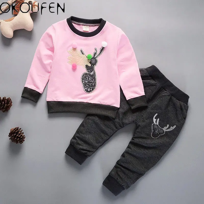 

Winter Kids Baby Girls Outfit Clothing Girl Clothes Outfits Sets T-shirt + Pants