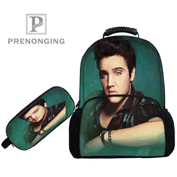 

Custom 17inch Elvis-Presley- Backpacks Pen Bags 3D Printing School Women Men Travel Bags Boys Girls Book Computers Bag#1031-01-2