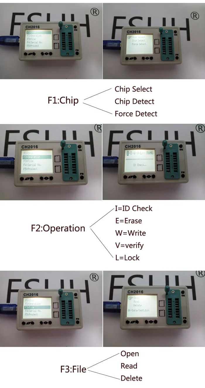 Оффлайн программисты CH2016 SPI FLASH-программист SOT23-6 Тесты разъем (для 24c/24 lcxxx eeprom) производства 1 Перетащите 2 программист