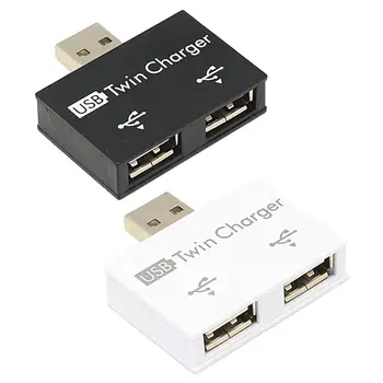 

Fashion Mini USB Hub 2 Ports USB 2.0 Splitter Charger Adapter for Mobile Phone PC Computer Tablet Accessories