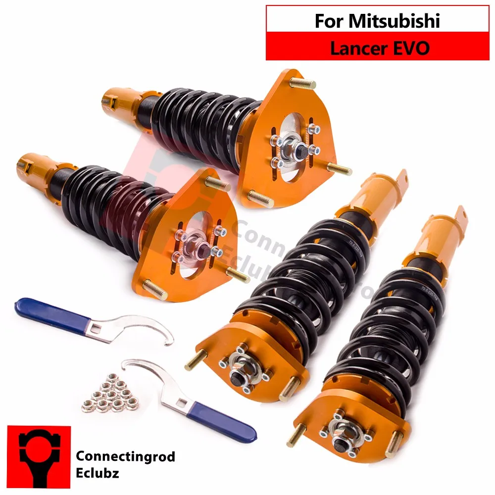 Non Adj. Coilover Suspension for Mitsubishi Lancer Evolution EVO 7 8 9 CT9A 4G63 Strut Lowering