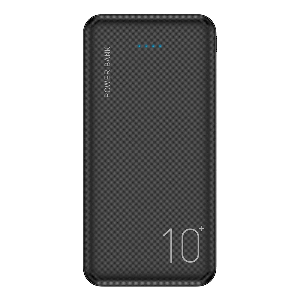 Black FLOVEME power Bank, 10000 мА/ч, портативное зарядное устройство для samsung Xiaomi Mi, мобильный внешний аккумулятор, power bank, 10000 мА/ч, повербанк, телефон - Цвет: Black