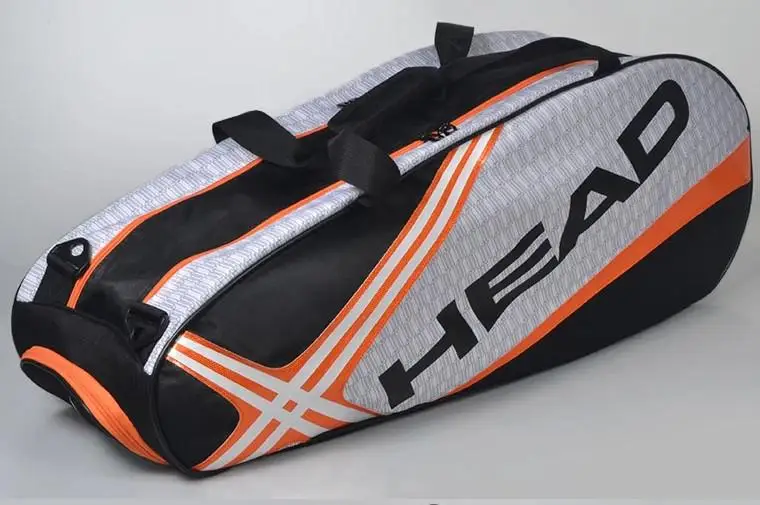 Большая вместительная теннисная сумка, рюкзак для бадминтона для мужчин и женщин 21330225, ракеты для тенниса, аксессуары для 3 ракеток - Цвет: Красный