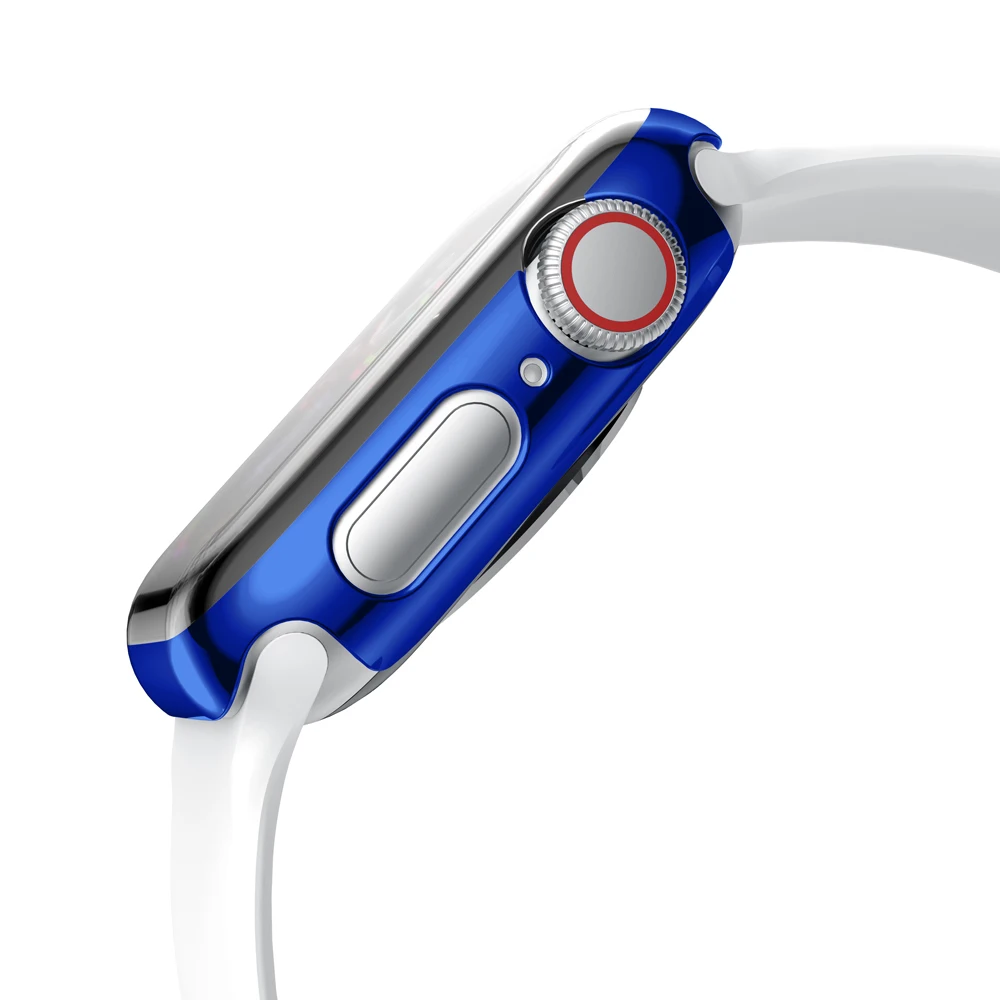 Case cover for Apple Watch 4 3 44 mm 38mm apple watch case iwatch band 42mm 40mm Shatter-Resistant Shell Frame screen protector