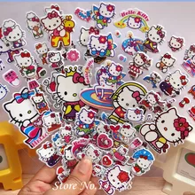 6Pcs/lot Bubble Stickers 3D Cartoon Hello Kitty Dinosaur Classic Toys Scrapbook For Kids Children Gift
