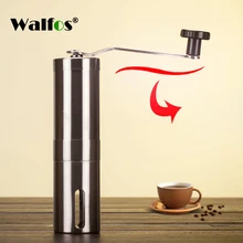 Coffee-Grinder Hand-Manual Kitchen Mini Stainless-Steel Silver