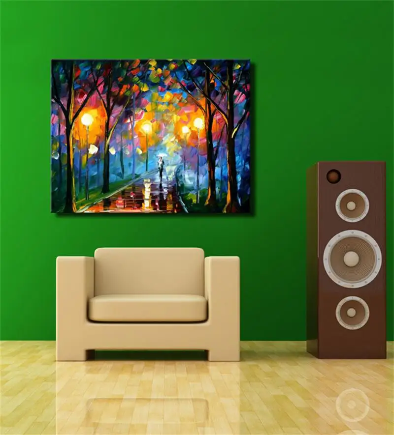 Картина маслом на холсте влюбленный дождь|painting ornament|painting clothpaintings desert |