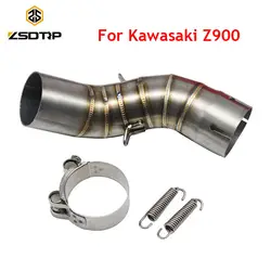 ZSDTRP мотоциклетные выхлопных среднего трубы Системы для Kawasaki Z900 Глушитель Трубы спереди заголовка трубы Slip-On 51 мм