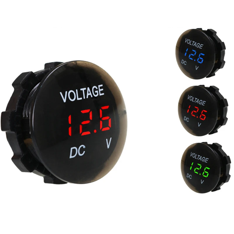 

DC 12V-24V Digital Panel Voltmeter Voltage Meter Tester Led Display For Car Auto Motorcycle Boat ATV Truck Refit Accessories