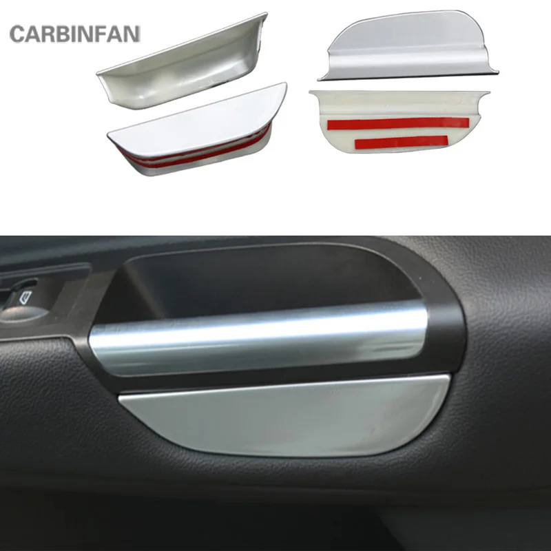 

ABS Front Door Armrest Storage Box Tank Cover trim Sticker Case auto accessories For Ford Kuga Escape 2013- 2018 C1212