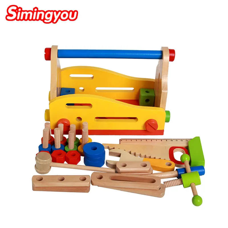 

Simingyou Puzzle Wooden Simulation Kit Suit Nut Combination Train Baby Intelligence For Children C20 DropShipping