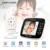 DBPOWER 3.5 inch Baby Monitor 2-way Talk 8 LED IR Camera LCD Screen Crying Feeding Alarm Babyfoon with Temperature Night Sensor