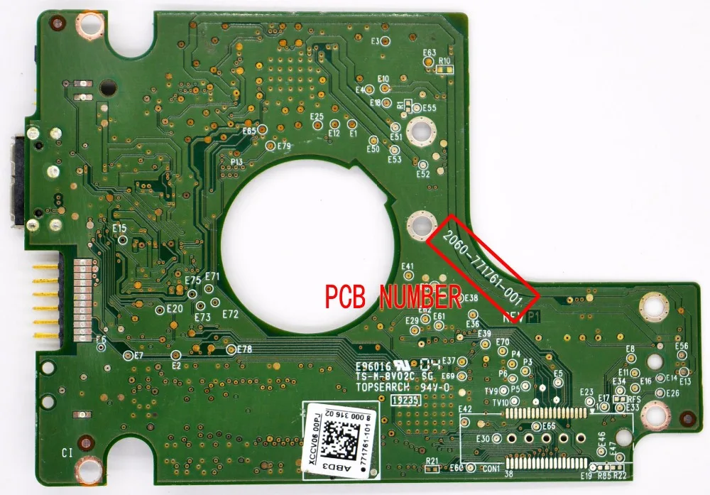 USB 3,0 Жесткий драйвер PCB/2060-771761-001 REV A, 2060-771761-001 REV P1, 2060 771761 001/771761-101/WD10TMVW