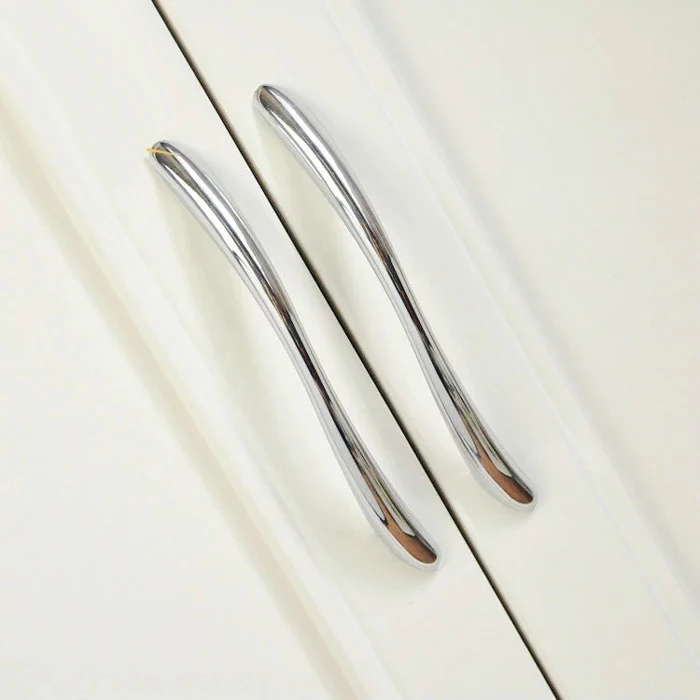 Modern Bathroom Kitchen Drawer Pull Handles Silver Chrome Dresser Modern Bathroom Kitchen Drawer Pull Handles Silver Chrome Dresser Pulls Cabinet S Door 128 Mm In From Home