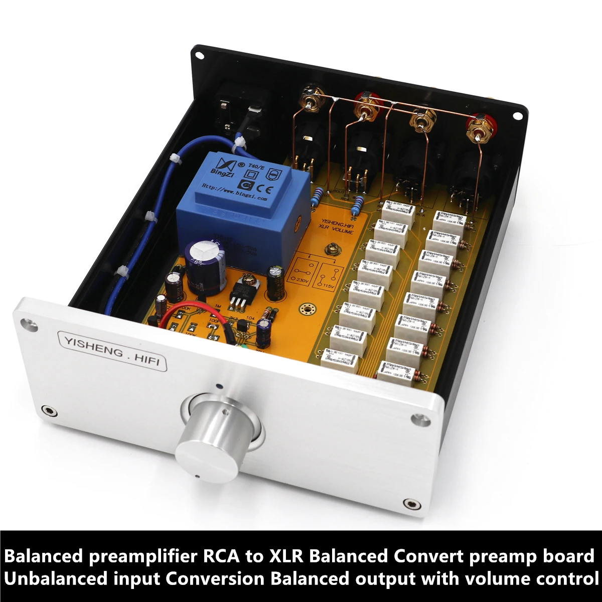 Balanced preamplifier RCA to XLR Balanced Convert preamp board