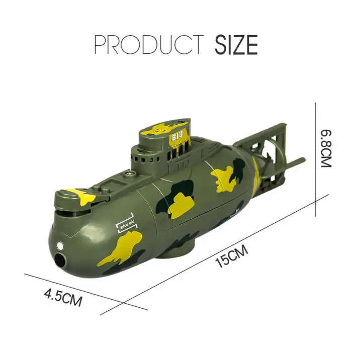 Мини-субмарина с дистанционным управлением Скорость Лодка на дистанционном управлении Дрон модельная Игрушка Дети подарок AN88
