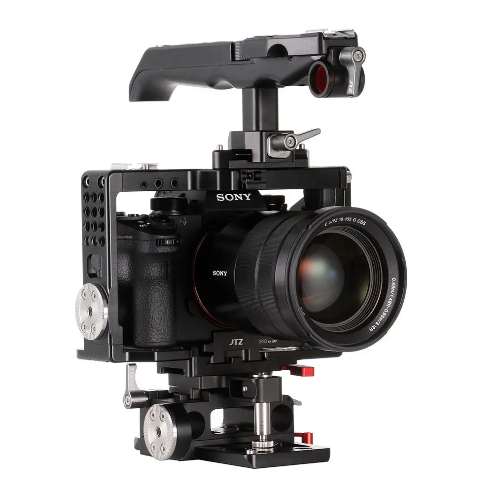 JTZ DP30 камера видео клетка опорная пластина ручка установка для SONY A9 A7III A7RIII A7SIII