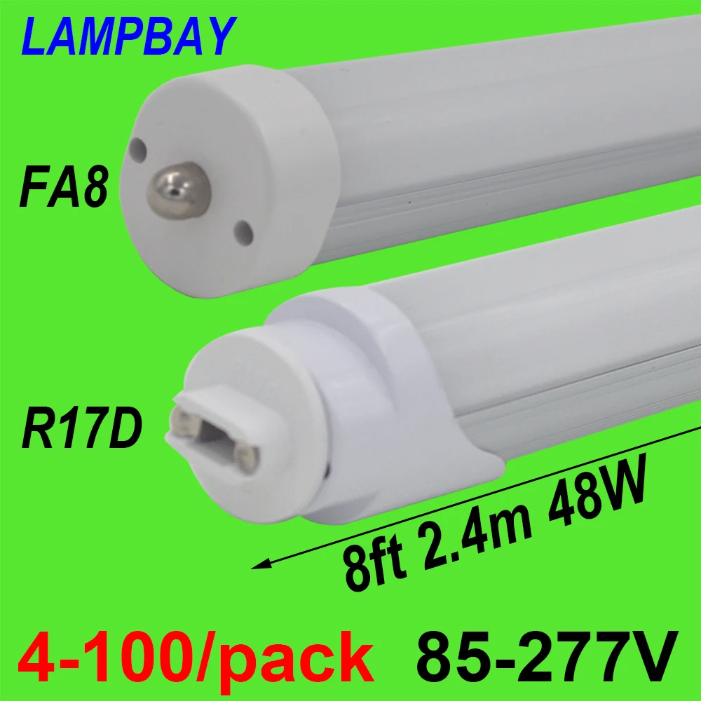 

2400mm tube single pin FA8S 110V led tube lamp pink color avaialble