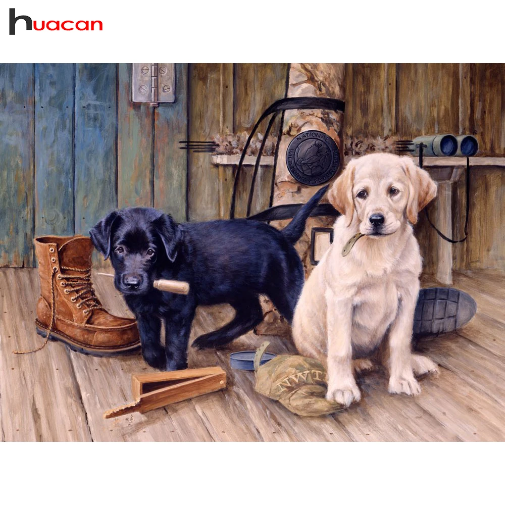 

5D DIY Diamond Painting Full Square Dog Diamond Mosaic Animals Rhinestones Crystal Diamond Embroidery Cross Stitch Kitchen Decor