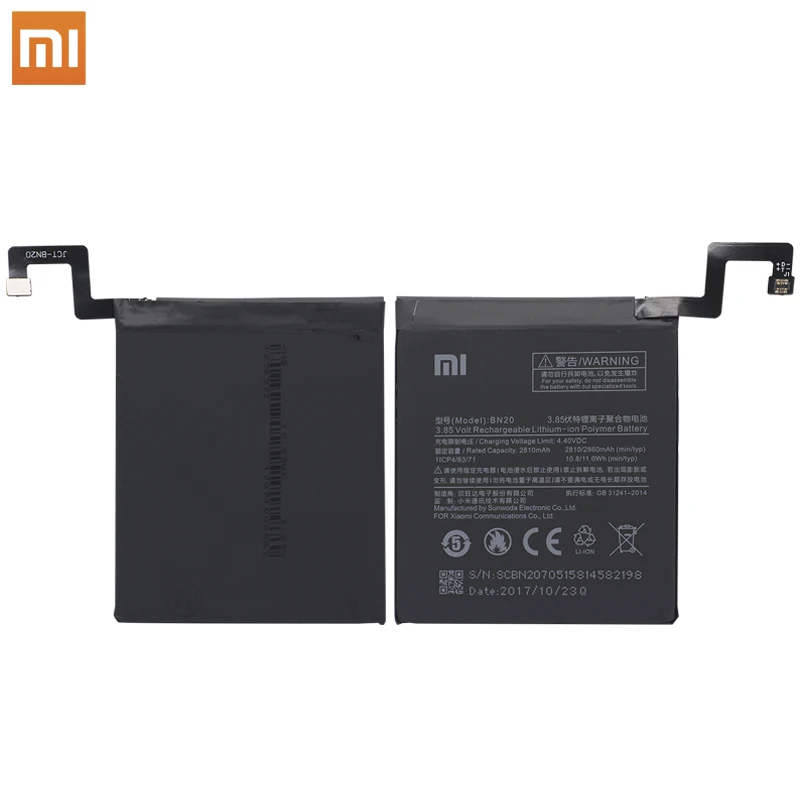 Аккумулятор для телефона Xiao mi BN20 для Xiaomi mi 5C mi 5C M5C оригинальные сменные батареи большой емкости 2810 мАч Бесплатные инструменты