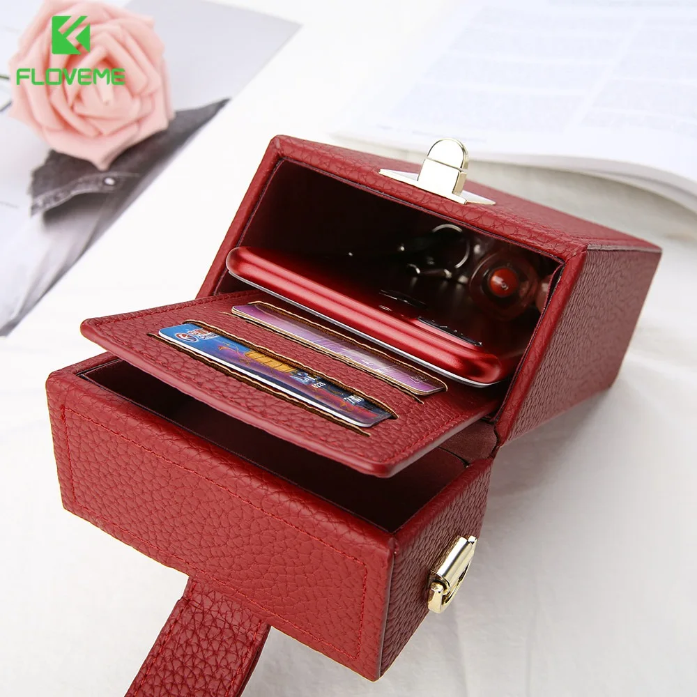 FLOVEME Universal Bag Phone Case For iPhone Huawei Stylish Girly Multifunctional Phone Bag Cover For Samsung Xiaomi Capinhas FLOVEME Universal Bag Phone Case For iPhone Huawei Stylish Girly Multifunctional Phone Bag Cover For Samsung Xiaomi Capinhas