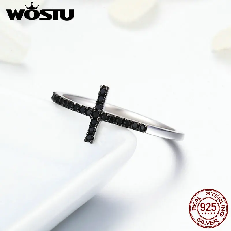 Cross Rings Stone Rings Finger Rings For Women 925 Sterling Silver