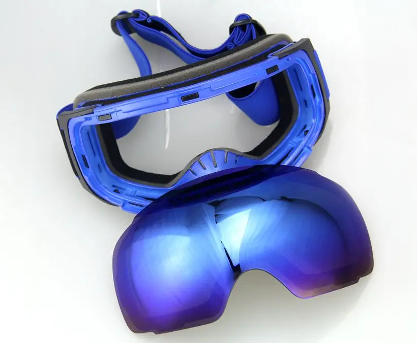 2016 NEW Professional ski goggles BLUE disassemble lens Blue