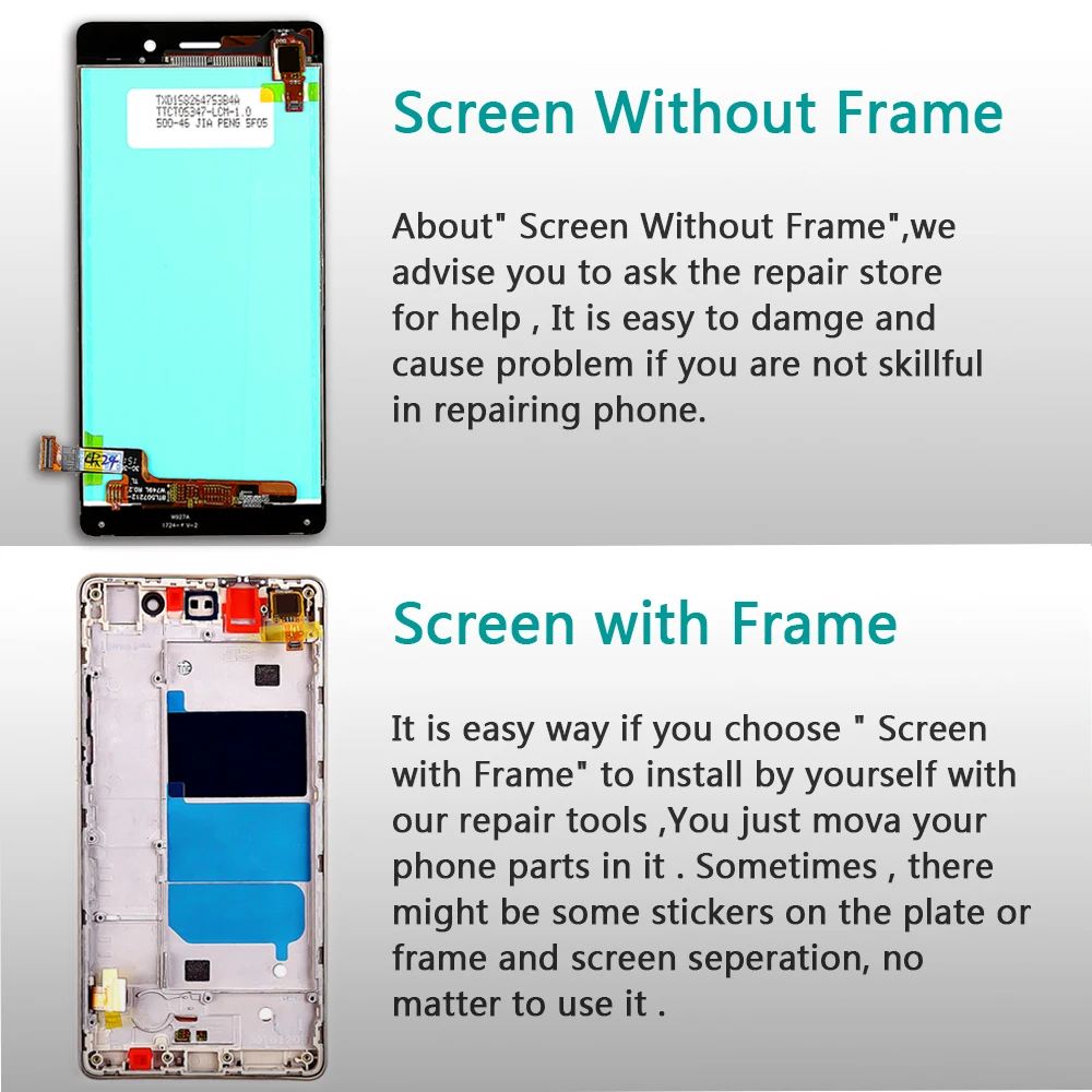 Huawei 5,0 дюймовый ЖК-дисплей для huawei P8 Lite ALE-L21 1280*720 сенсорный экран дигитайзер сборка Дисплей Рамка стеклянная пленка
