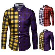 ISHOWTIENDA, новинка, модная повседневная рубашка, мужские рубашки с длинным рукавом, облегающие мужские рубашки# W35