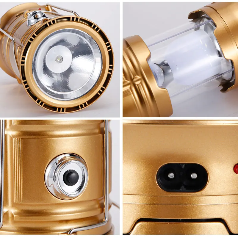 

Solar LED Lantern Light Rechargeable Outdoor Camping Flashlight Torch Stage Disco Lamp LO88