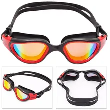 Профессиональный Водонепроницаемый Анти-туман Анти-УФ HD плавательные очки, большая оправа Покрытие Регулируемые очки для взрослых