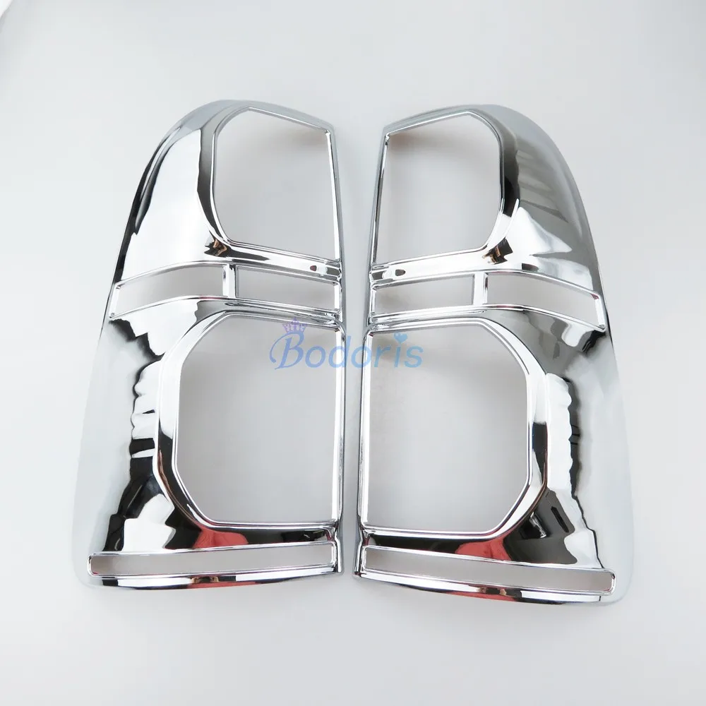

Taillight Cover Lamp Overlay 2012 2013 2014 Frame Panel Chrome Car Styling For toyota hilux vigo Accessories