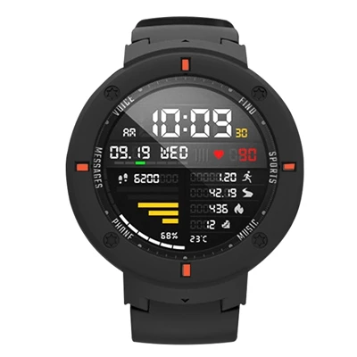 YUEDAER Жесткий ПК защитный чехол для Xiaomi Huami Amazfit Verge 3 Смарт часы Чехол Мода оболочка протектор чехол для часов - Цвет: Black