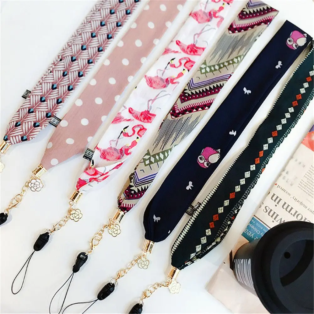 

Chiffon Wide Neck Strap Hang Rope for Keys ID Card Phone Straps Badge Holder Card Holder Lanyard Ribbon Badge Holder Stationery