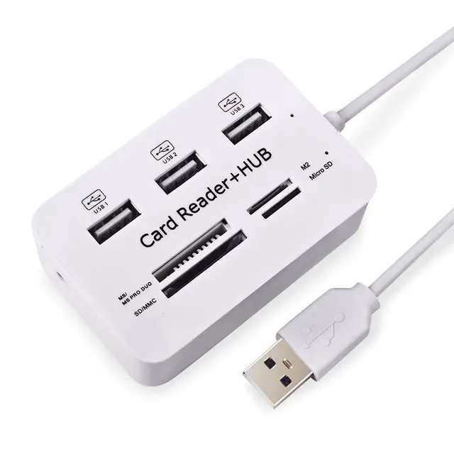 Cheap Micro USB Hub Combo 2.0 3 Ports Card Reader High Speed Multi USB Splitter Hub USB Combo All In One for PC Computer Accessories Cheap Micro USB Hub Combo 2.0 3 Ports Card Reader High Speed Multi USB Splitter Hub USB Combo All In One for PC Computer Accessories