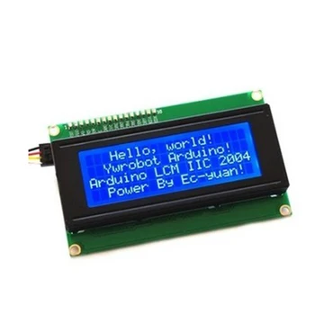 

IIC/I2C + LCD Board 2004 20*4 20X4 5V Blue screen LCD2004 display module for arduino 3d printer parts