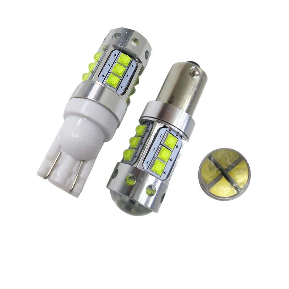 

2PCS Extremely Bright T10 W5W 80W T4W BA9S BAX9S BAY9S XBD CREE Chip LED Back Car Reverse Lights Parking Light Xenon White Color