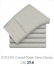 ICPANS полосатый шерстяной зимний мужской костюм брюки классический осенний формальный офисный костюм брюки мужские прямые брюки размера плюс 28-44
