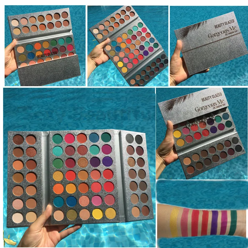 Beauty Glazed палитра теней для век 63 цветов блестящий макияж матовые тени макияжа TSLM2 |