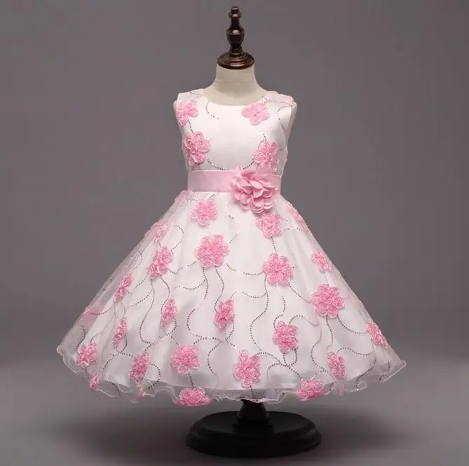 Nicoevaropa Girl Princess Summer 2017 Flower Ceremonious Dresses For First Communion Formal Wear Kids Baby Clothing | Детская одежда и