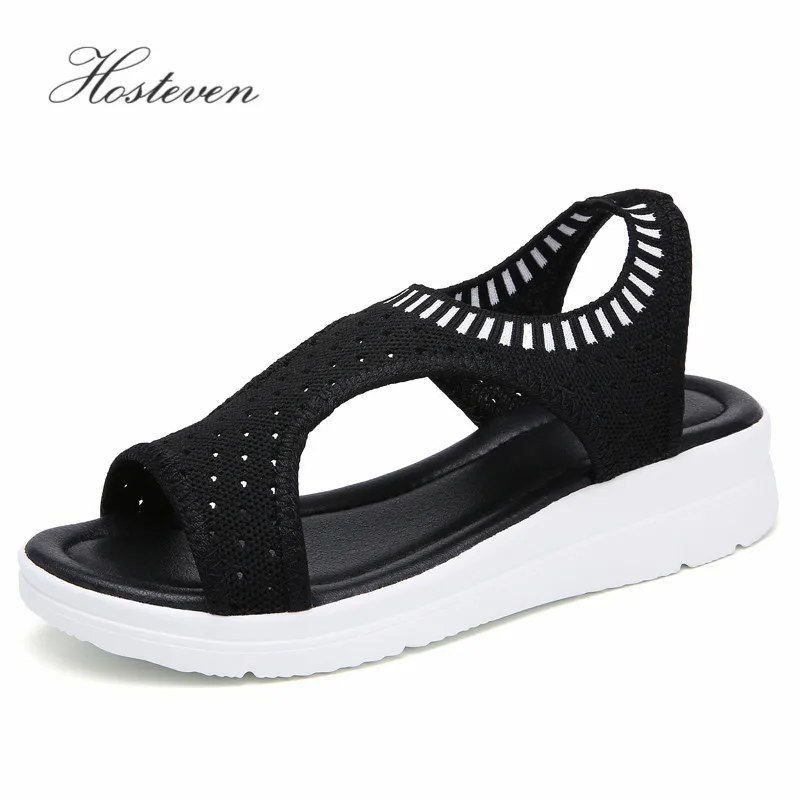 

Hosteven Women Sandals New Fashion Female Shoes Summer Casual Comfortable Ladies Flats Woman Shoes Females Sweet Soild Sandals