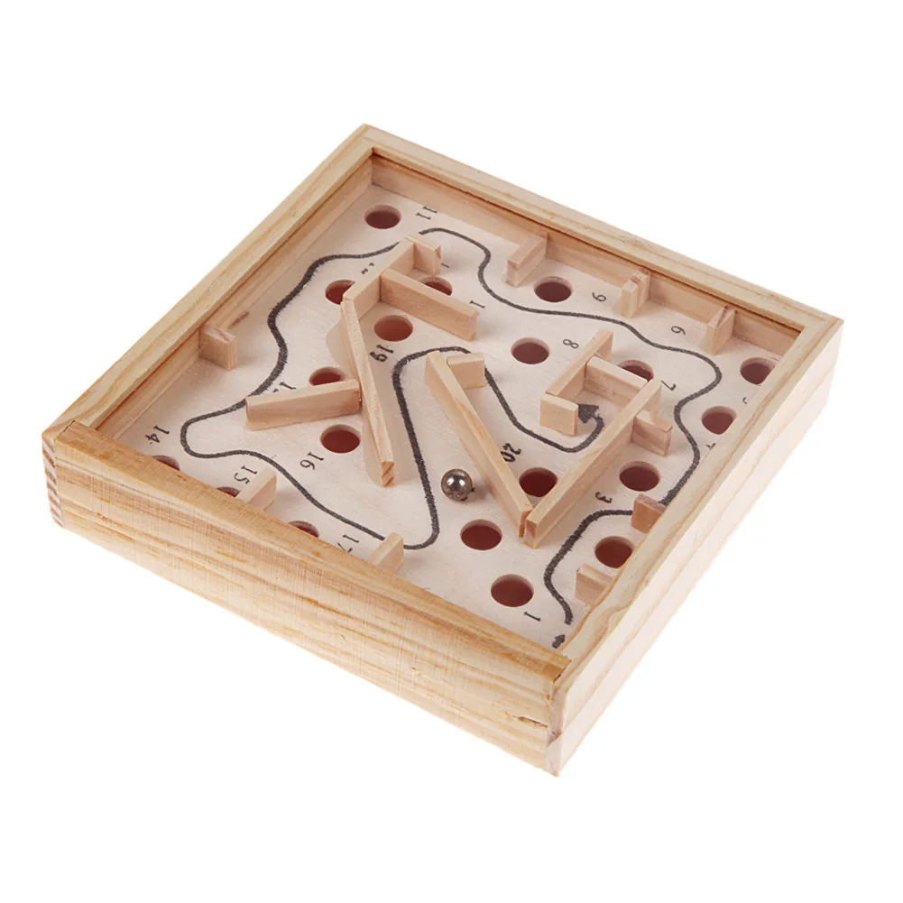 Монтесори обучающая классическая игрушка-головоломка для детей интеллектуальное развитие деревянная шахматная доска лабиринт игрушка детский Забавный подарок на день рождения